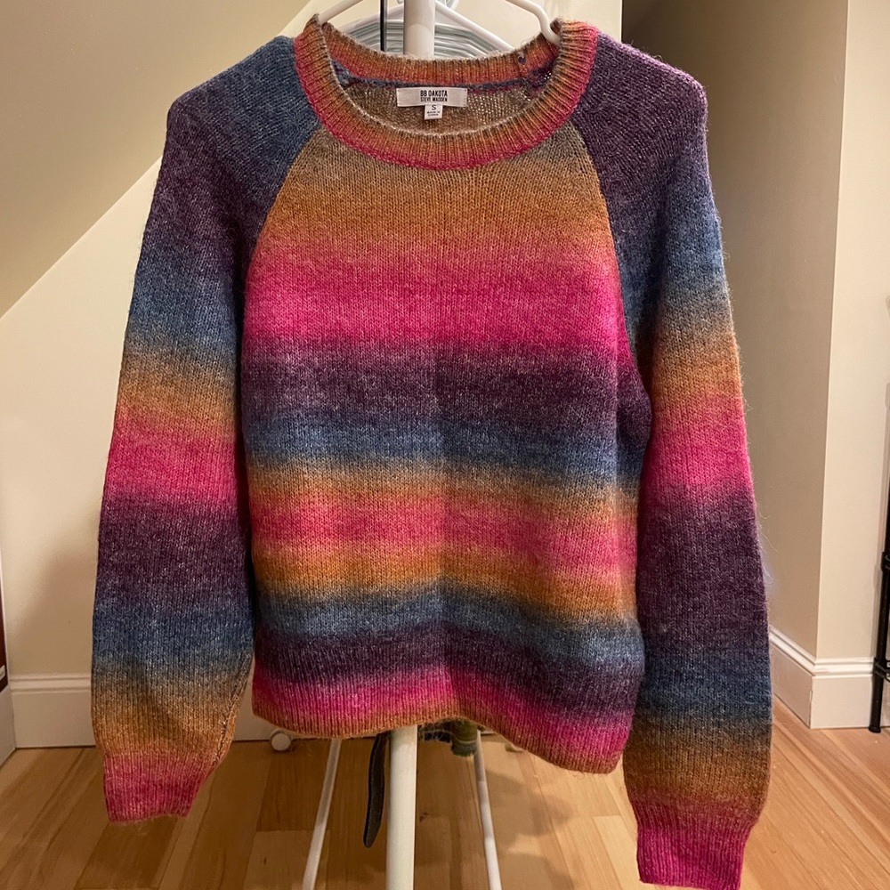 BB Dakota by Steve Madden Rainbow Ombré Sweater